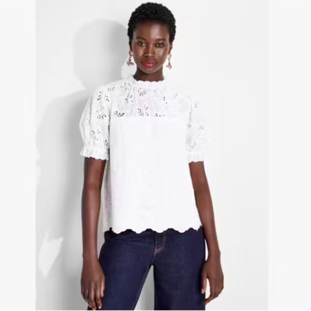 kate spade Butterfly Eyelet Top